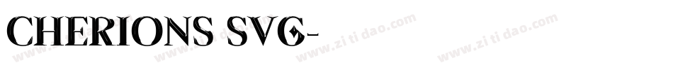 Cherions SVG字体转换